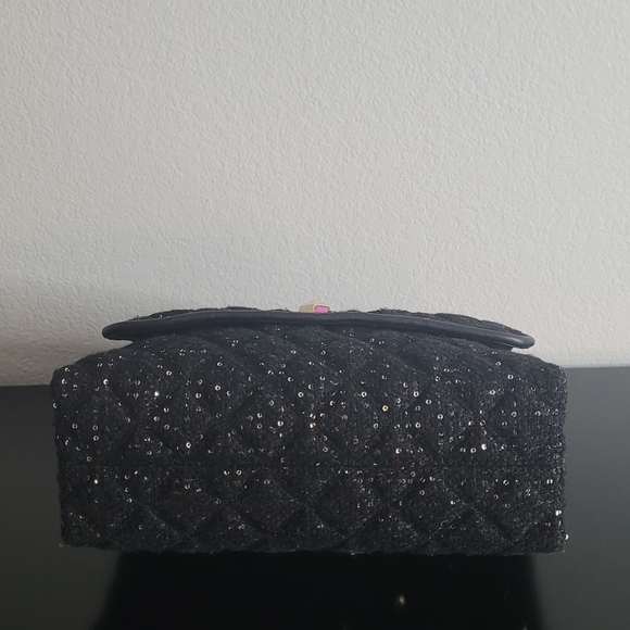 Natalia Sequin Tweed Medium Flap Shoulder Bag - Picture 4 of 12